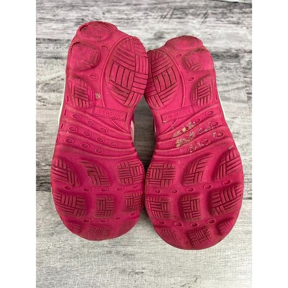 Lands End Girls Pink Sandals Size 9M with Adjustable Velcro Straps - Picture 8 of 8